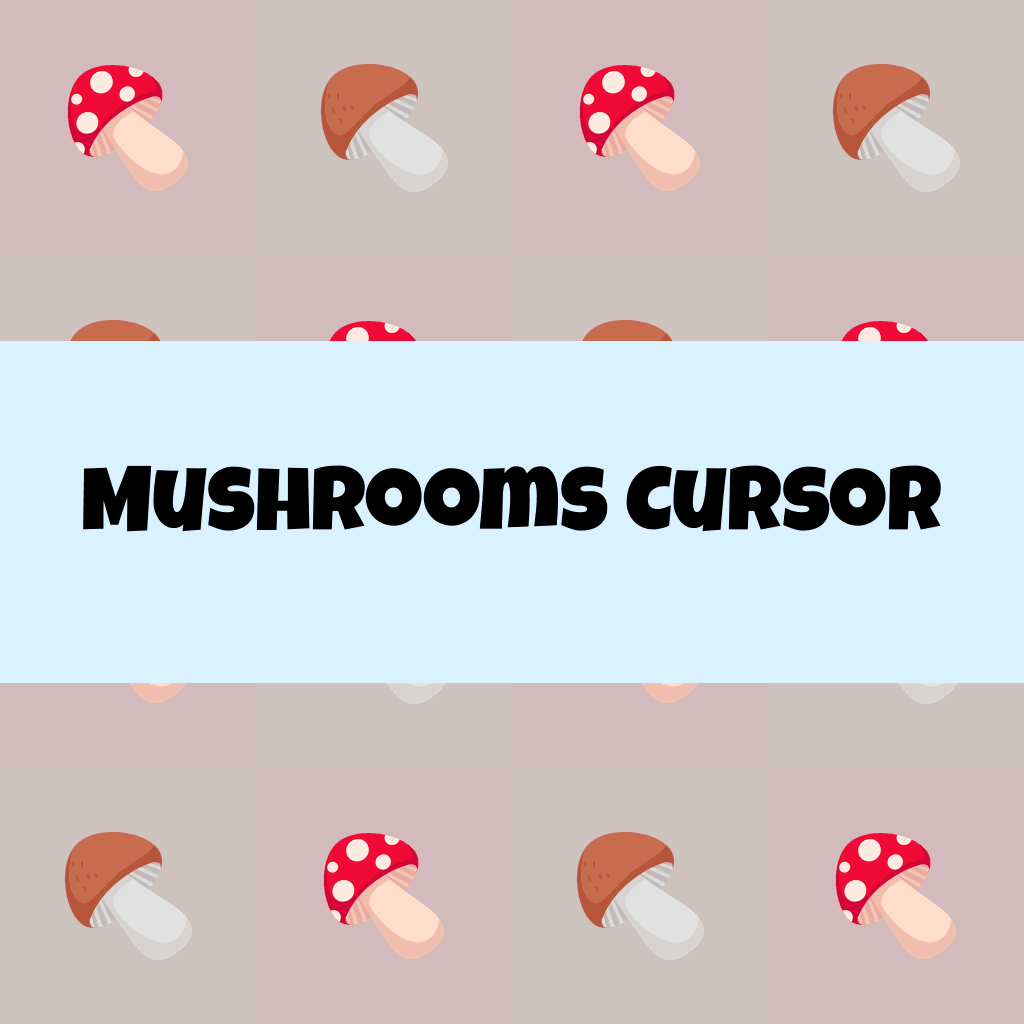 Preview Mushrooms cursor custom cursor pack
